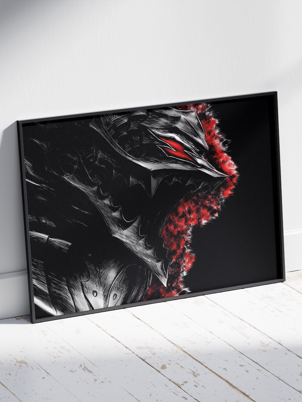 Постер плакат Гатс В Обличии Волка Berserk Берсерк