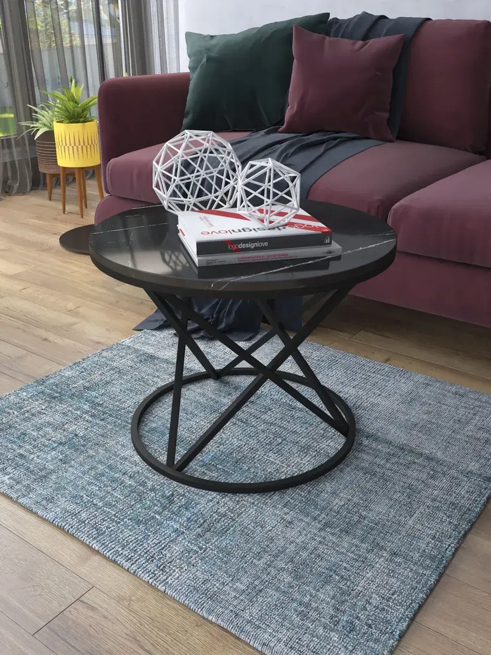 Журнальный стол Звёздный - ЧЧГ - МДФ в ПВХ