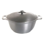 Кастрюля 2л литой алюминий с крышкой КМ-к20