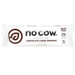 No Cow, Протеиновый батончик, брауни с шоколадной помадкой, 12 батончиков по 60 г (2,12 унции)