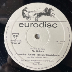 Винтажная виниловая пластинка LP F. Liszt Ф. Лист, Ф. Сметана F. Smetana, Die Moldau Ungarische Rhapsodien, Die Verkaufte Braut (Германия 1970)