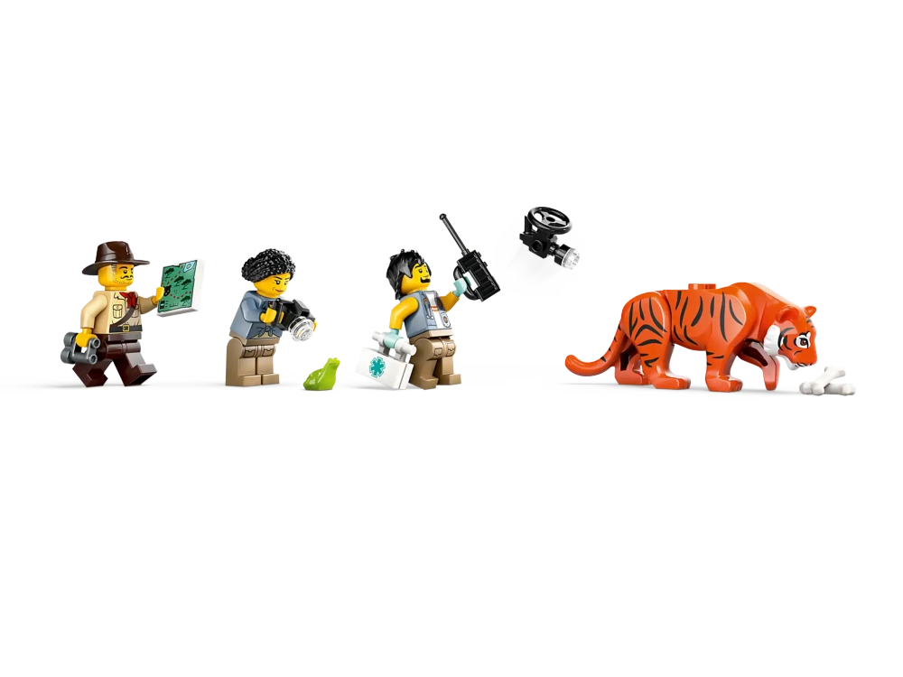 Конструктор LEGO City 60426 Исследователь джунглей на внедорожном грузовике