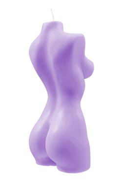 Интерьерная свеча Pecado BDSM «женский торс» фиолетовая, 850 гр.