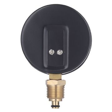 Термоманометр радиальный Rommer 1/2", 6 бар, +120°С, 80 мм с запорным клапаном (RIM-0006-800615)