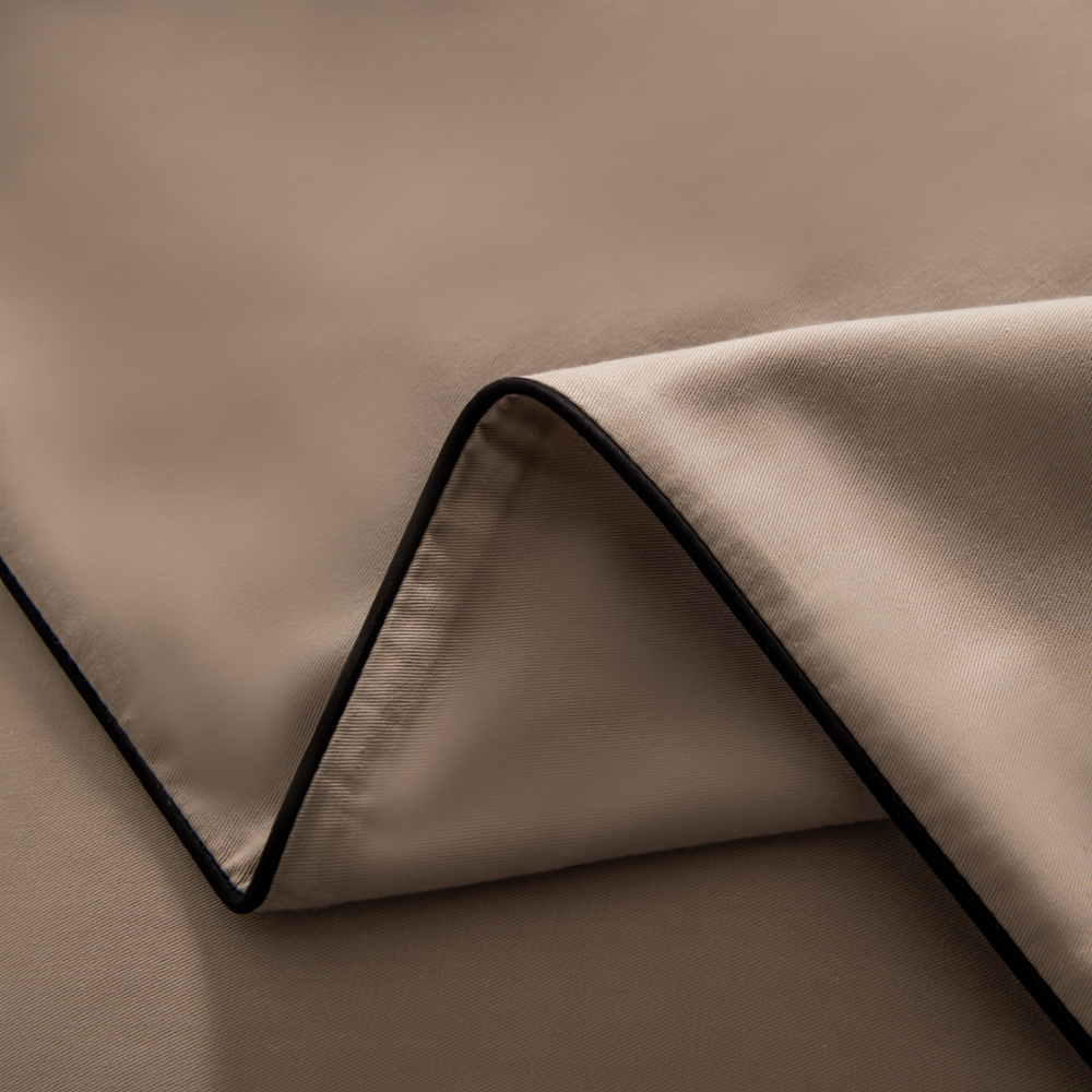 КПБ Однотонный Сатин Элитный на резинке OCER022, 2 спальный, 4 наволочки, простынь 140*200*30