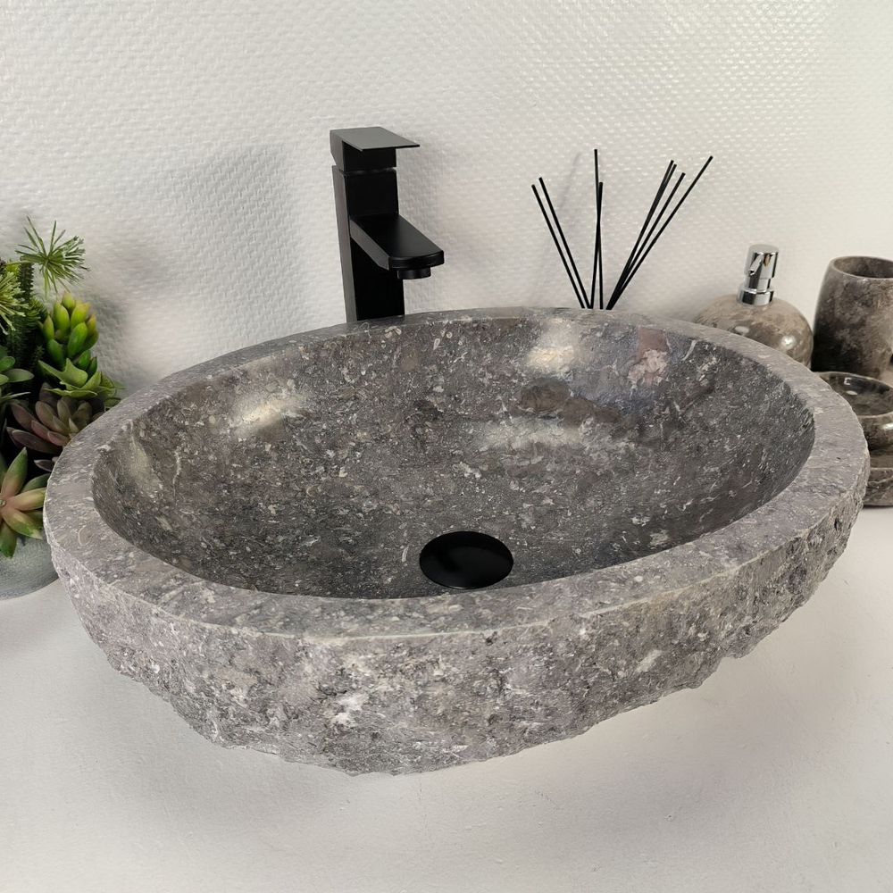 Раковина из мрамора Erozy Grey EM-64525 50*40*15 0188