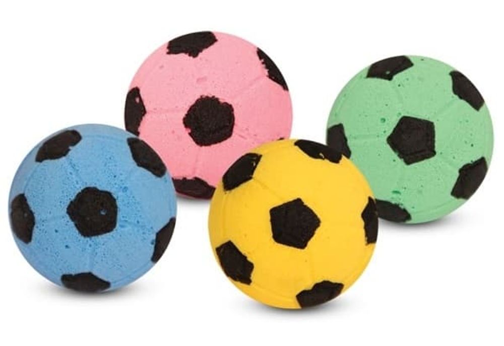 Игрушка (Triol) для кошек "Мяч футбольный", d40мм (Цена за 1 шт) Игрушка (Triol) для кошек "Мяч футбольный", d40мм (Цена за 1 шт)
