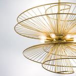 728183 Люстра ZETA 8х40W E14 ЗОЛОТО