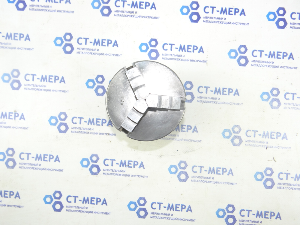 Патрон токарный трехкулачковый 100мм. (7100-0002) с переходным фланцем