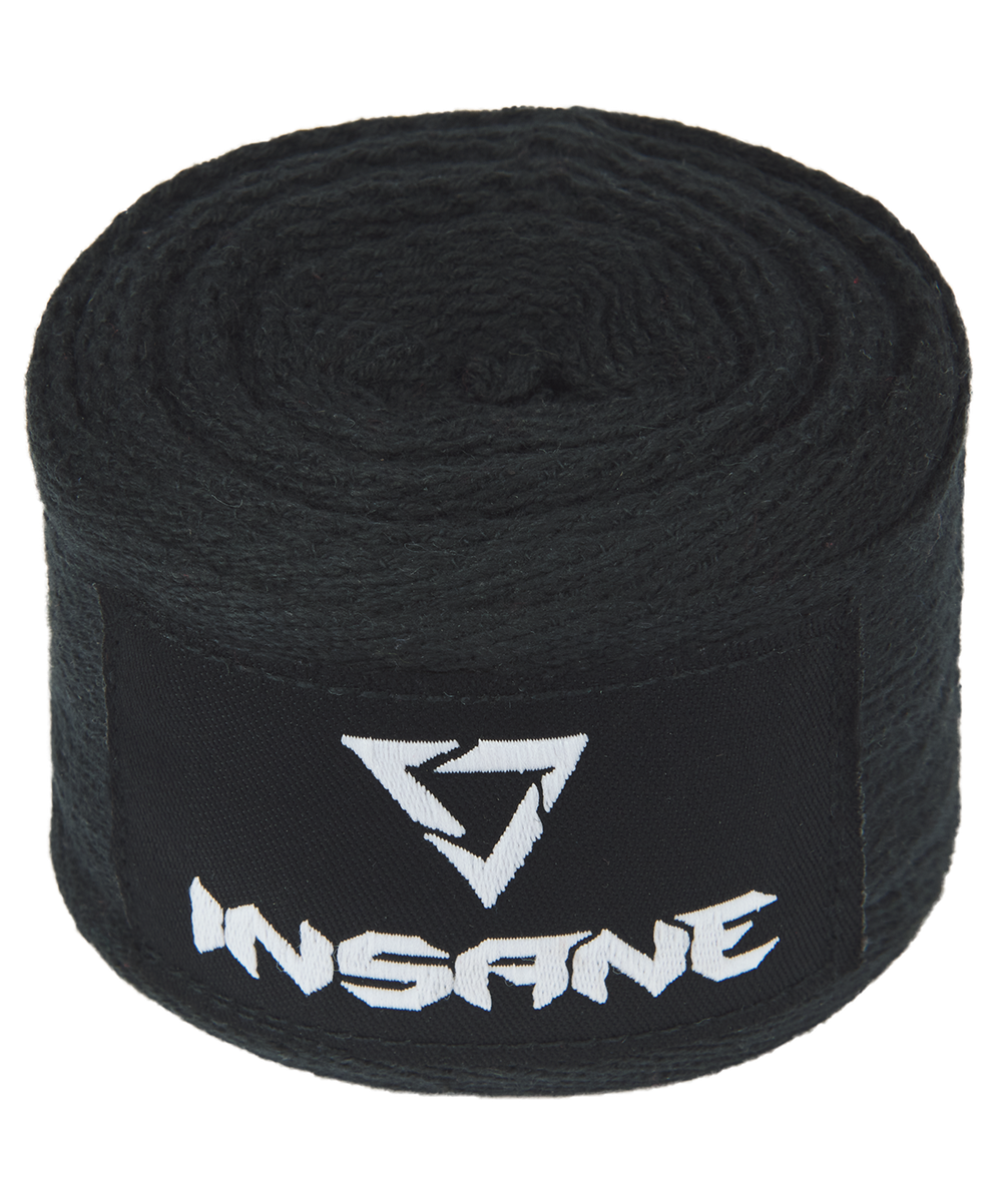 Бинт боксерский CRUSHER, хлопок, черный, 3,5 м