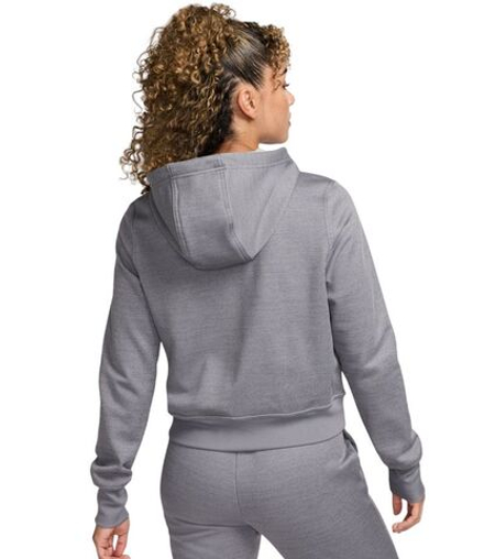 Женская Кофта теннисная Nike Therma-Fit One Full-Zip - carbon heather
