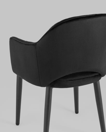 Стул Венера диамант NEW, велюр черный NP (набор 2 шт)