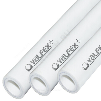 Труба PP-R белая арм алюминием Дн 75х12,5 Ру25 SDR6 Т&lt;90С L=4м VALFEX 10104075 ..