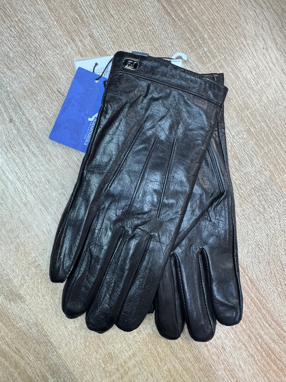 Перчатки.Мужские.Кожаные.Люкс качества. Подклад: трикотаж-шерсть. 5 шт в упаковке.