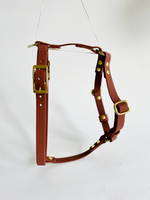 Шлейка из биотана на латунной фурнитуре , s , 15 мм, цвет Мокко под кожу