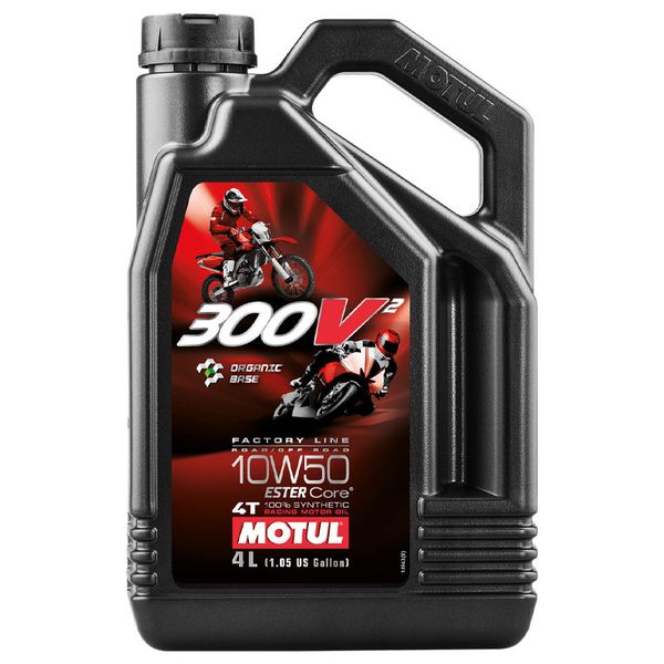 Моторное масло Motul 300V2 4T FACTORY LINE 10W50 4 литра