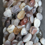 Агат ботсвана галтовка бусины 8-11мм