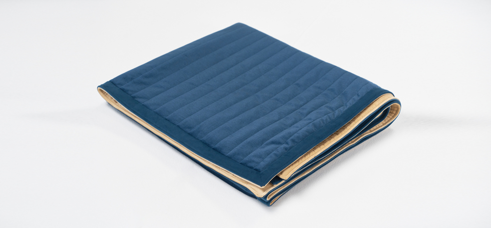 Босс.ХО покрывало Велюр Монолит индиго, Велюр Монолит сенд