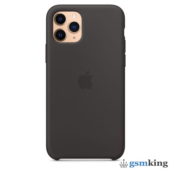 Apple Silicone Case iPhone 11 Pro Max Black (Чёрный)