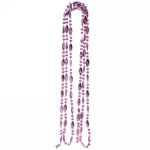 Бусы на ёлку 2м «Льдинка», Фиолетовый