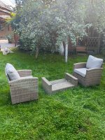 Комплект мебели из искусственного ротанга Сантьяго Balcony Set Greige