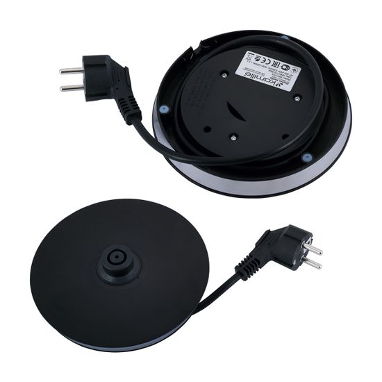 Чайник электрический 1,5 л. стеклянный Kamille KM 1701B с синей LED подсветкой