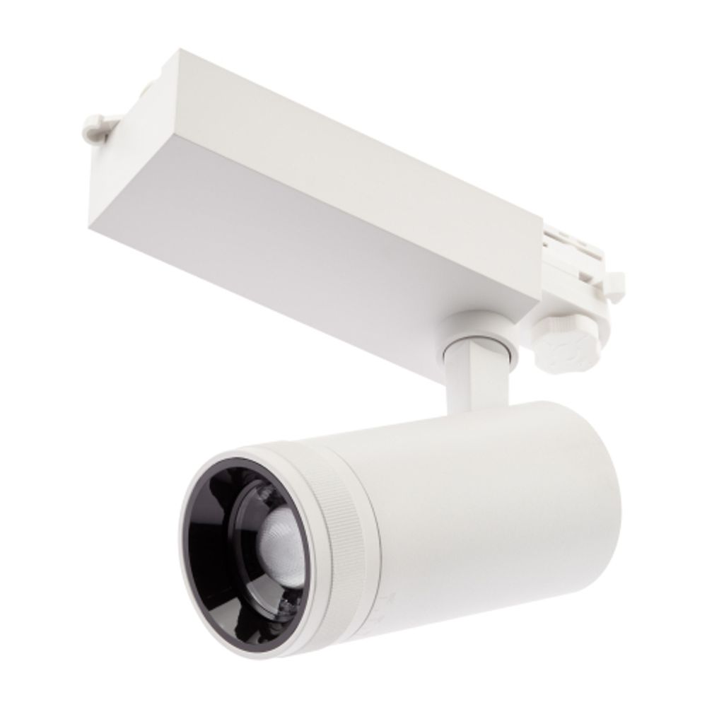 Трековый светильник трехфазный ЭРА STR-30-99-40K-W20 светодиодный 20Вт регулируемый луч 4000K белый