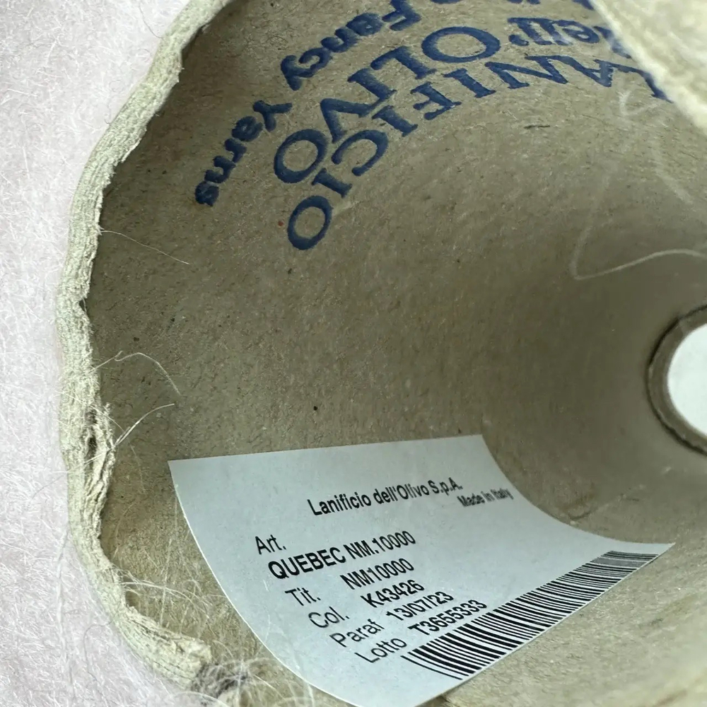 QUEBEC - LANIFICIO dell' OLIVO; 35% кидмохер, 35% альпака superfine, 30% п/а; 1000м/100гр; col. K43426, цвет: пыльная роза