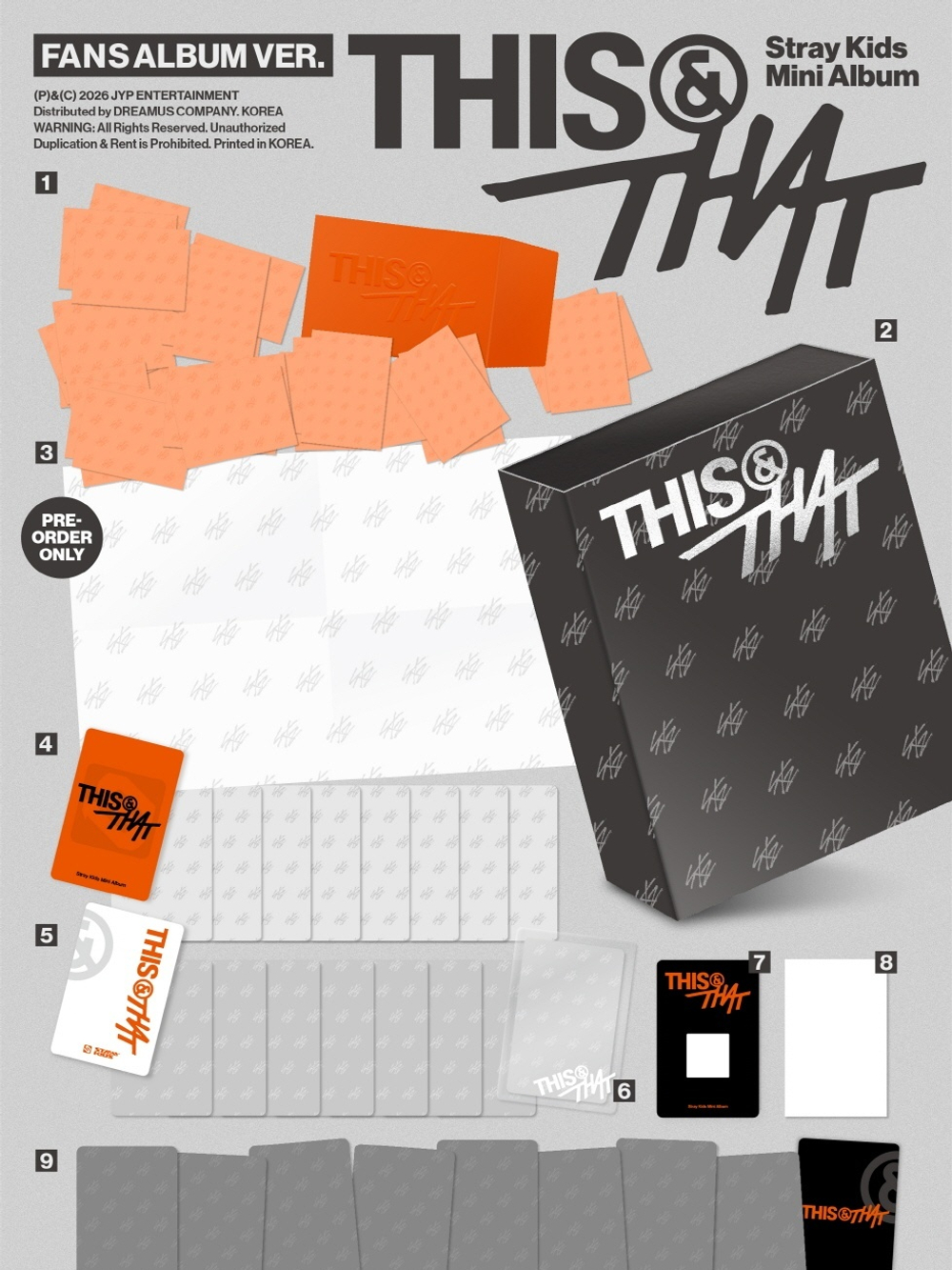 (ПРЕДЗАКАЗ) Альбом STRAY KIDS - THIS & THAT 10th Mini Album FANS ALBUM Version