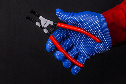 Съемник внешних стопорных колец 175 мм. загнутый Станкоимпорт CS21122