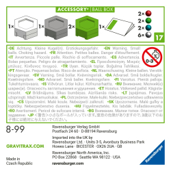 Ravensburger - GraviTrax Коробки с шариками 274680 / артикул   274680  / GTIN 4005556274680
