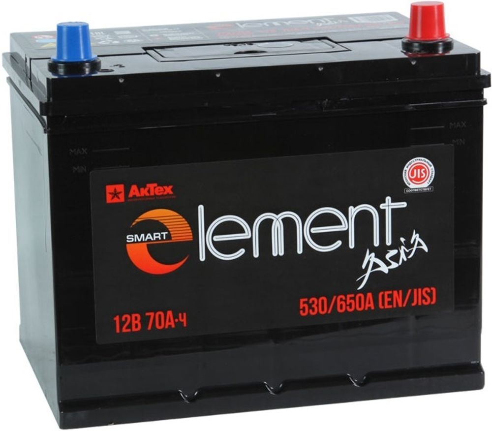 SMART ELEMENT Asia 6СТ- 65 ( 70D23 ) аккумулятор