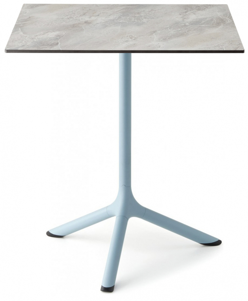 Стол ламинированный обеденный складной Scab Design Tripe Folding, голубой, каменный