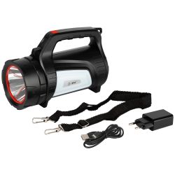 Светодиодный фонарь ЭРА PA-702 Шмель прожекторный аккумуляторный красный маяк боковой свет powerbank | Прожекторные фонари