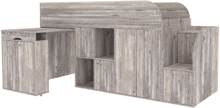 Кровать-чердак КарИВи Малыш 3 Бетон Бетон