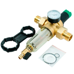 Фильтр промыв. с редуктором сниж.давления стекл.колба 1" TIM JH-3008