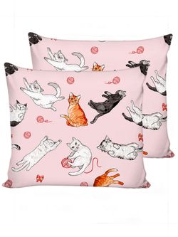 Наволочка комплект 2шт Сказка "Kitty" 70х70 см, перкаль