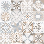 Керамогранит Alma Ceramica GFU6060BTP14R Beton Pro 60x60 микс глазурованный матовый / противоскользящий / карвинг пэчворк / с орнаментом