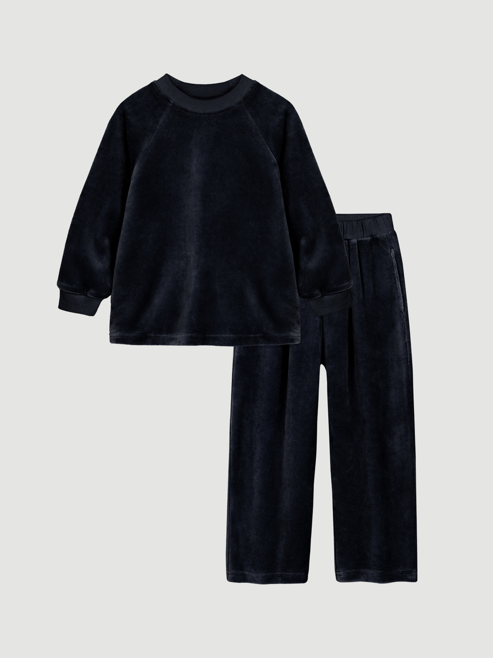 Велюровый комплект Mjölk (свитшот и брюки) Navy