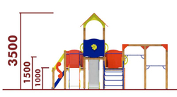 Игровой комплекс 07056.21 для детей 4-6 лет для уличной площадки