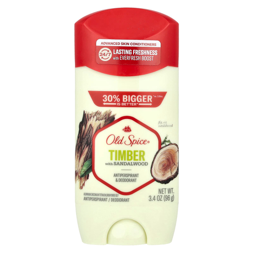 Old Spice, Антиперспирант и дезодорант, древесина с сандаловым деревом, 96 г (3,4 унции)