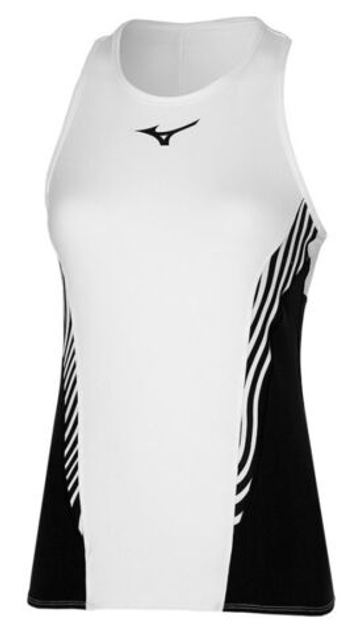 Женский топ теннисный Mizuno Printed Tank - белый