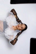 Футболка "Заманчивая" в белой сетке