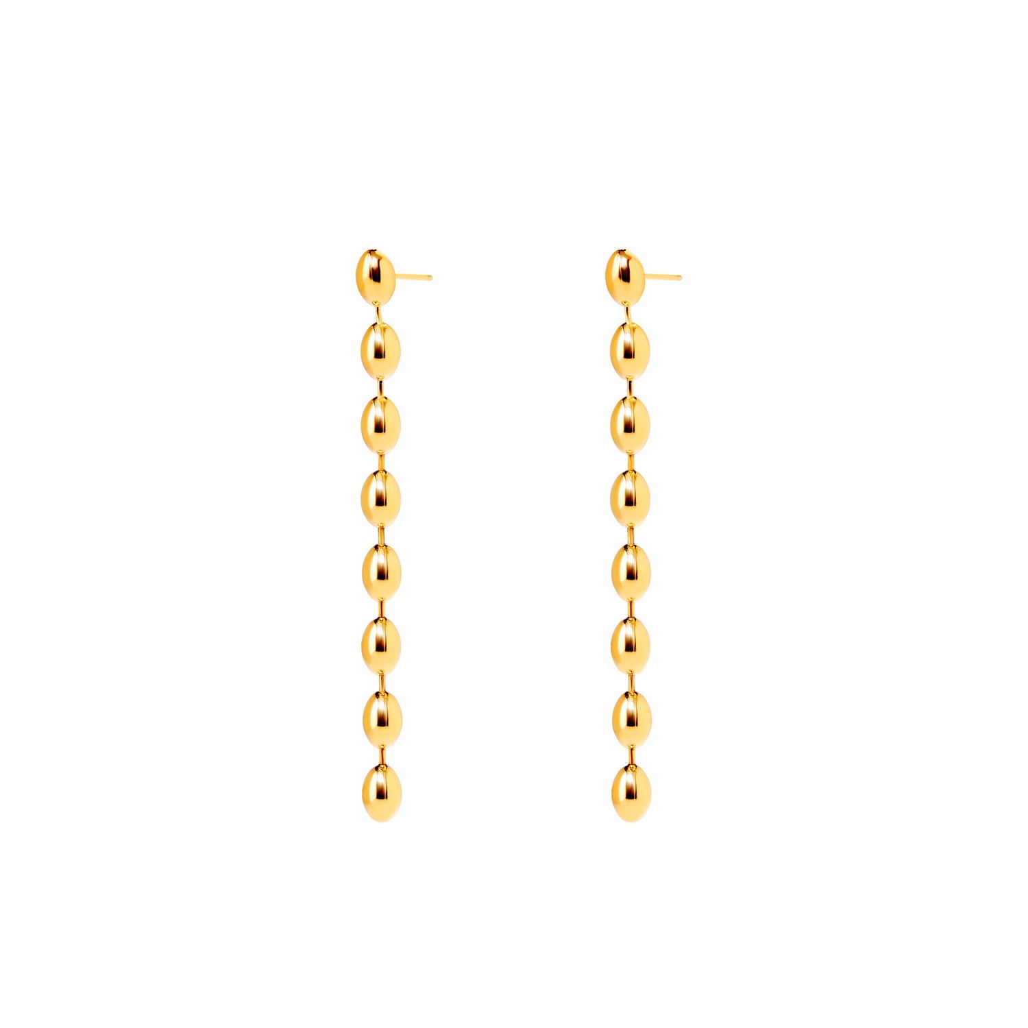 Серьги Dribble Oval Earrings – Gold