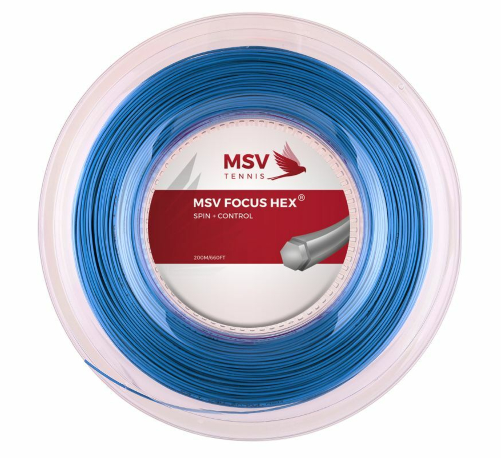 Теннисные струны MSV Focus Hex (200 m) - небесный