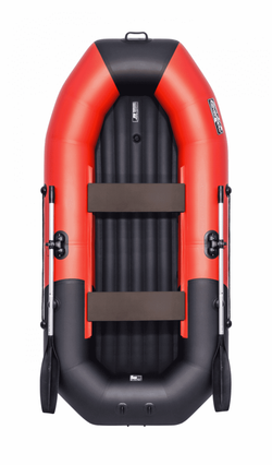 Гребная лодка ПВХ ТАЙМЕНЬ N-270 НД красно-чёрный