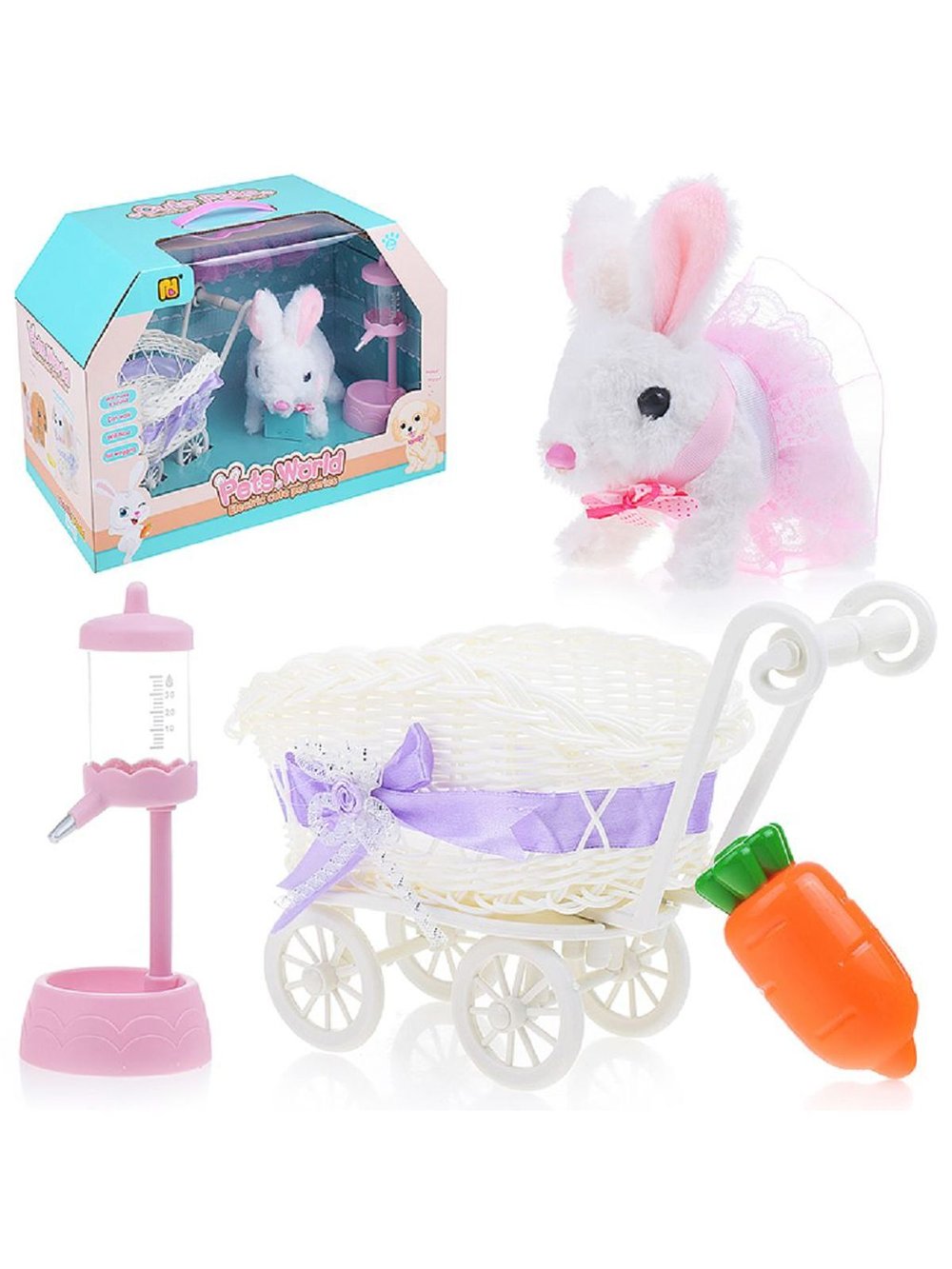 Животное Кролик с аксессуарами, в коробке 40x28x19см (933-14E)