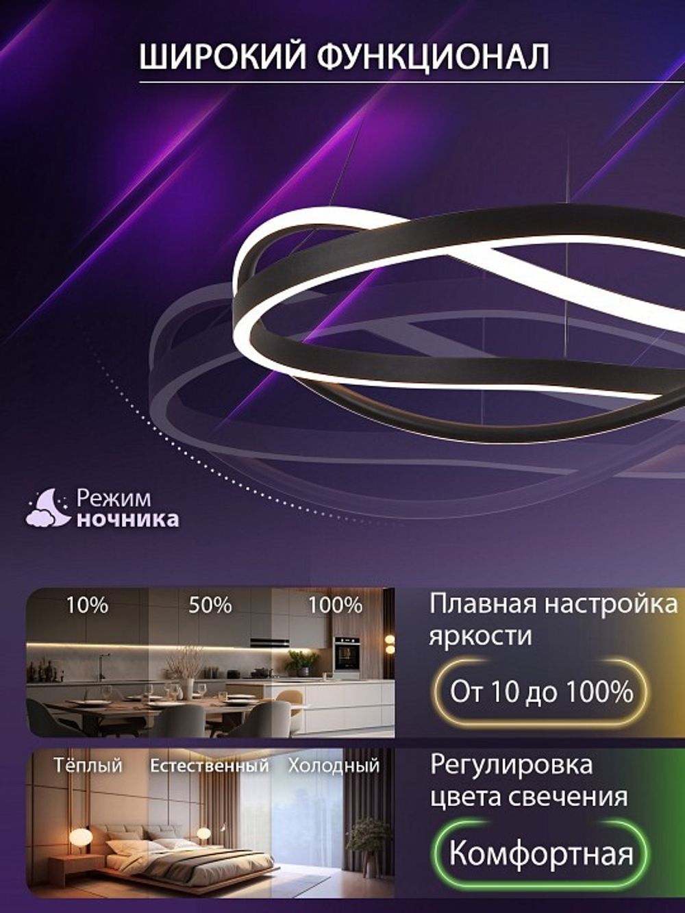 Подвесной светильник Natali Kovaltseva FINAM HIGH-TECH LED LAMPS 82056