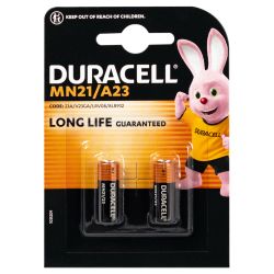 Батарейки Duracell А23 алкалиновые 12v 2 шт. MN21-2BL
