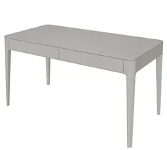 Стол письменный Type из массива дуба 140*70 см (серо-бежевый)